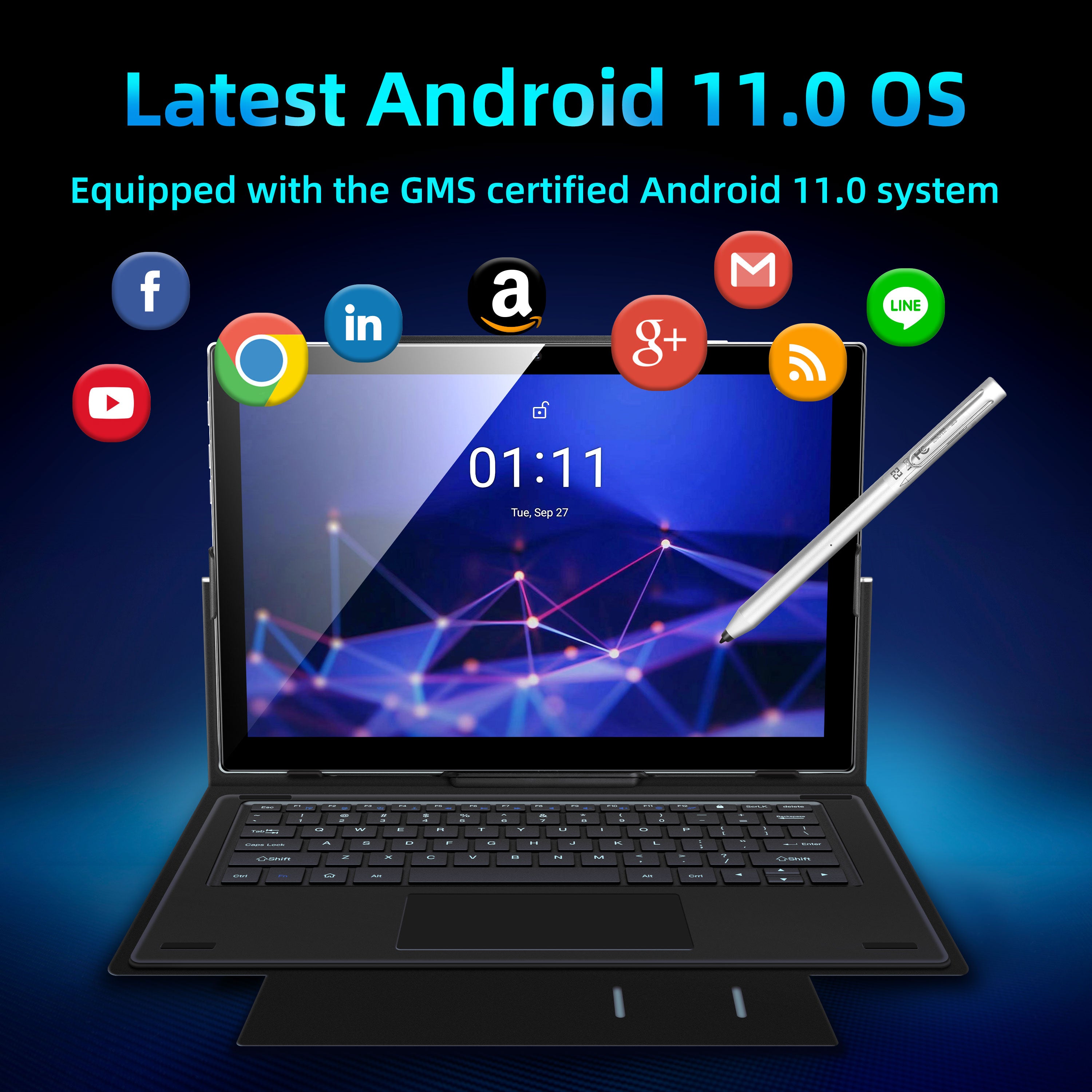 Tablet Yy BYYBUO T10 Pro 10.1 inch, 2 in 1 Android 11 Tablets – byybuo